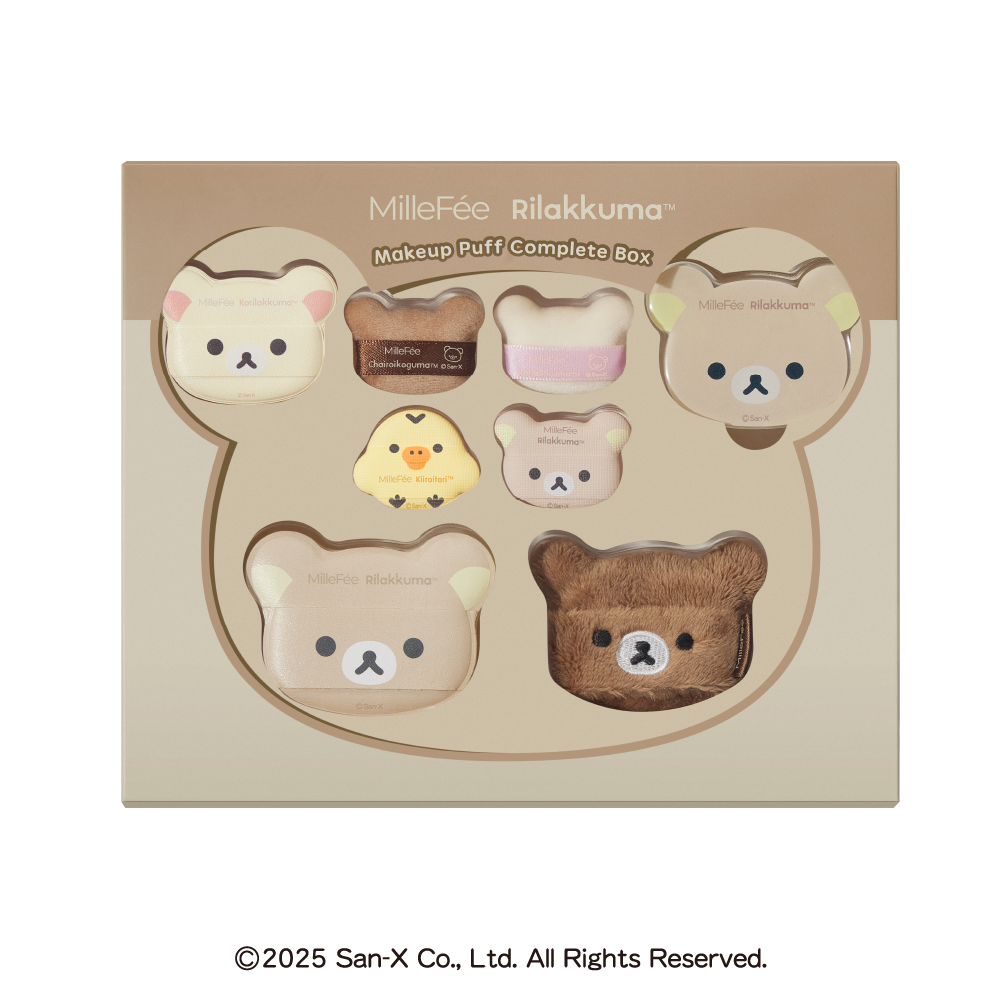 リラックマコラボパフ コンプリートボックス スマホグリップ付
