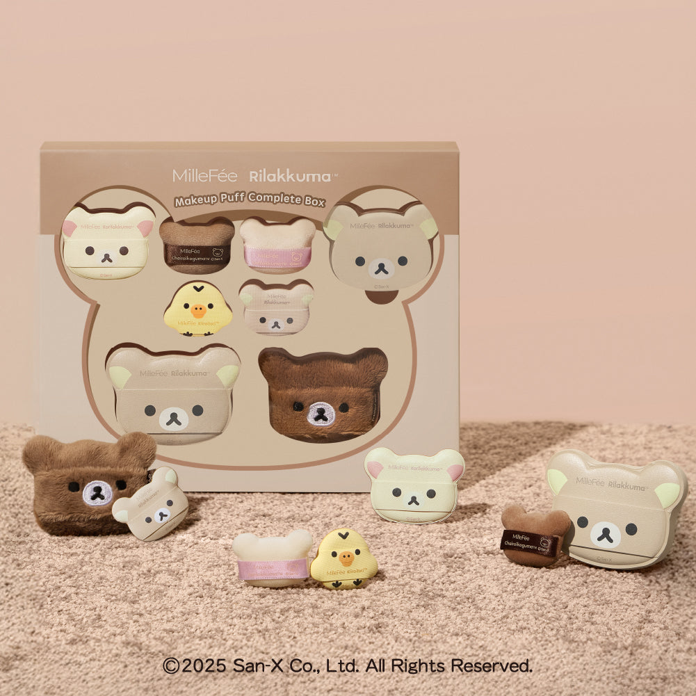リラックマコラボパフ コンプリートボックス スマホグリップ付