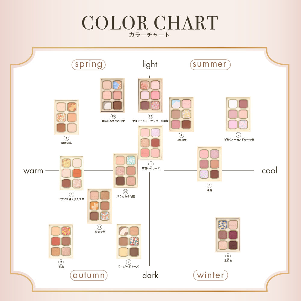 ミルフィー 絵画アイシャドウ 2024新色